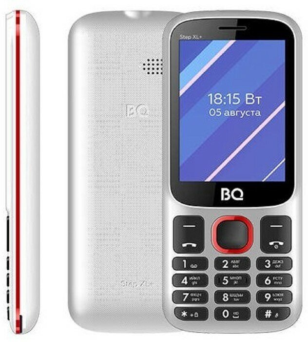 Сотовый телефон BQ 2820 Step XL+, 2.8", 2 sim, 32Мб, microSD, 1000 мАч, бело-красный