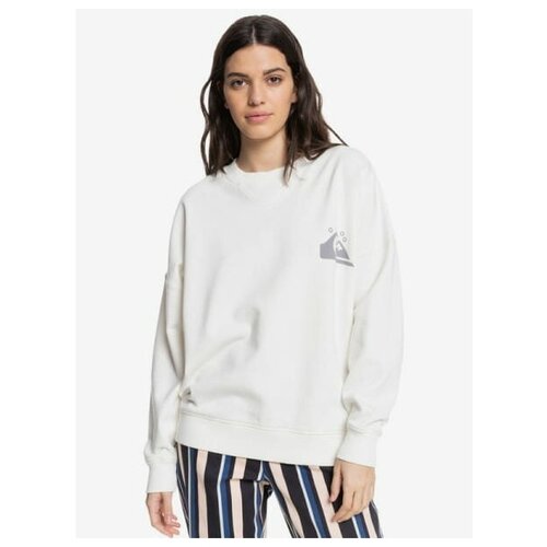 Свитшот Из Органического Хлопка Quiksilver Womens Lily White, Цвет белый, Размер S