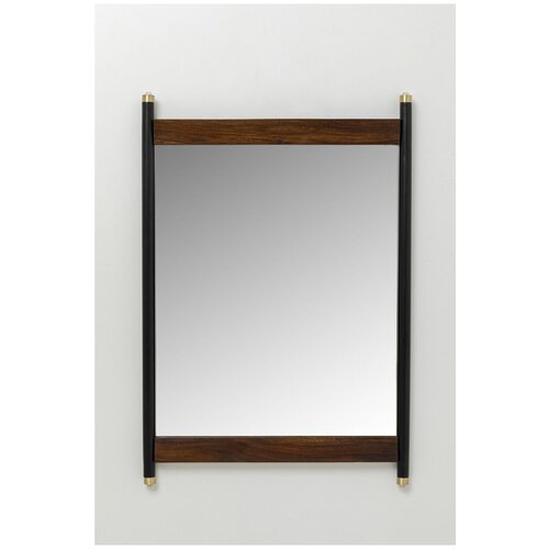 фото Kare design зеркало ravello, коллекция "равелло" 55*80*3, палисандр, сталь, зеркальное стекло, коричневый