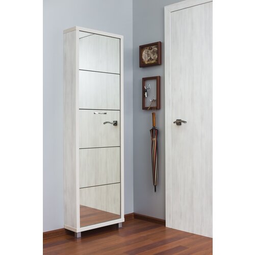 Обувница 2-х секционная Айрон Люкс зеркало Венге