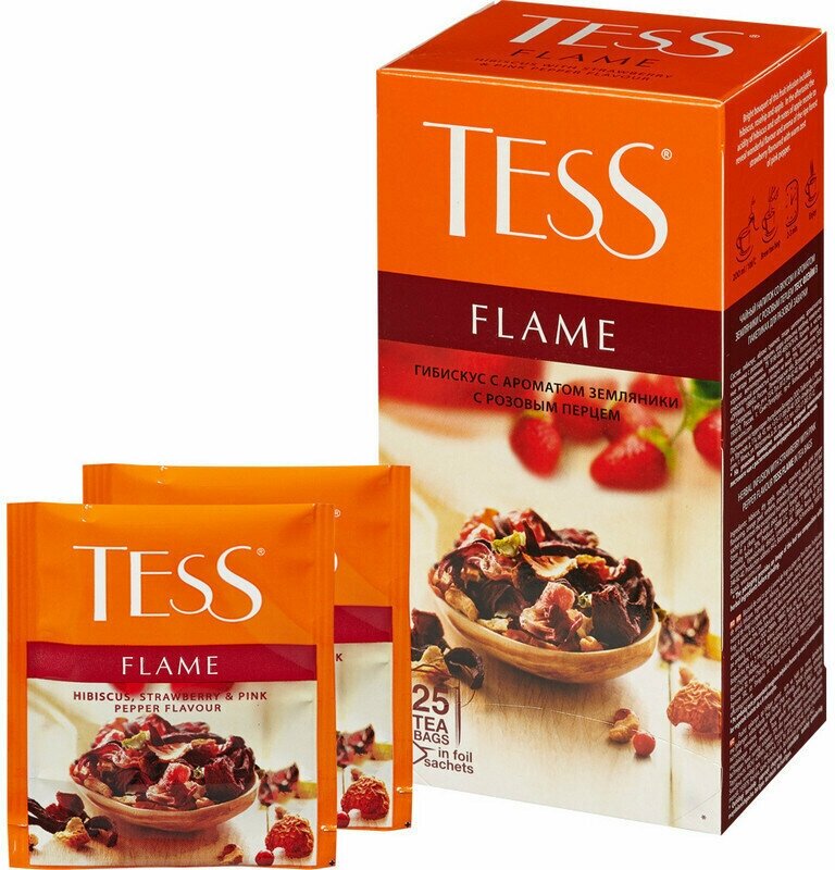 Чай TESS FLAME фруктовый 25пак