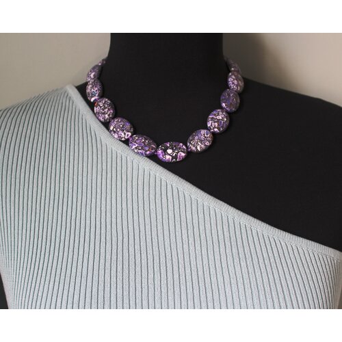 фото Ожерелье fashion jewerly stone violet 45 см