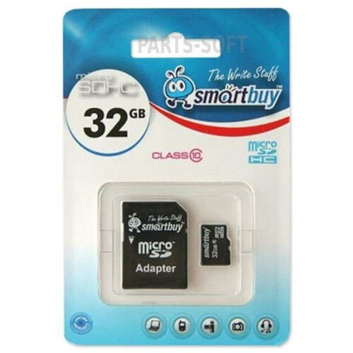 AVS 270 270_карта памяти MicroSD 32GB ! Smart Buy Сlass 10 +SD адаптер\