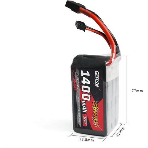 Аккумулятор GEPRC Storm 6S 1400 mAh 120C