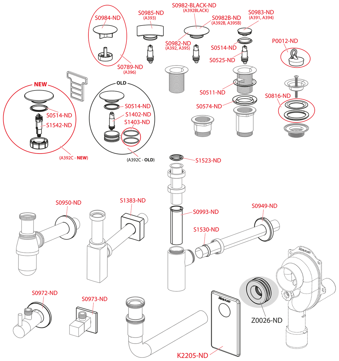 Сифон для раковины AlcaPlast - фото №2