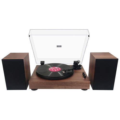 Виниловый проигрыватель Music Public Kingdom TT35ATS коричневый