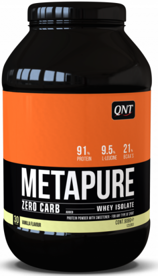 Протеин Qnt METAPURE ZERO CARB Изолят (ваниль), 908 гр.