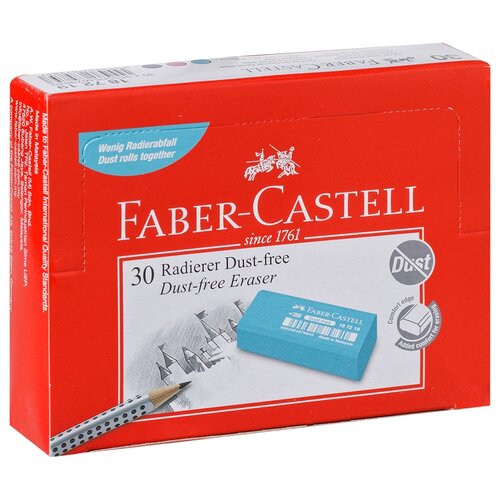 faber castell набор ластиков dust free 187219 30 шт синий розовый бирюзовый 30 Faber-Castell Набор ластиков Dust Free 187219, 30 шт. синий/розовый/бирюзовый 30