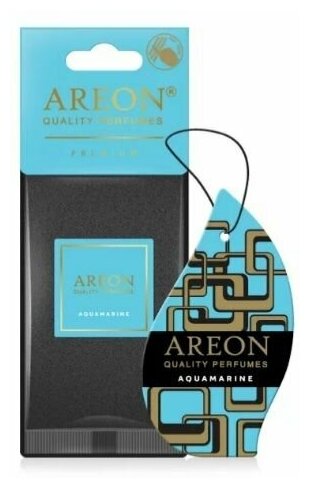 Освежитель воздуха "AREON" PREMIUM Aquamarine/Аквамарин, подвесной картон 704-DP-05