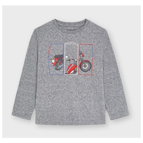 фото Лонгслив mayoral 4088/48 для мальчика, цвет серый, размер 98