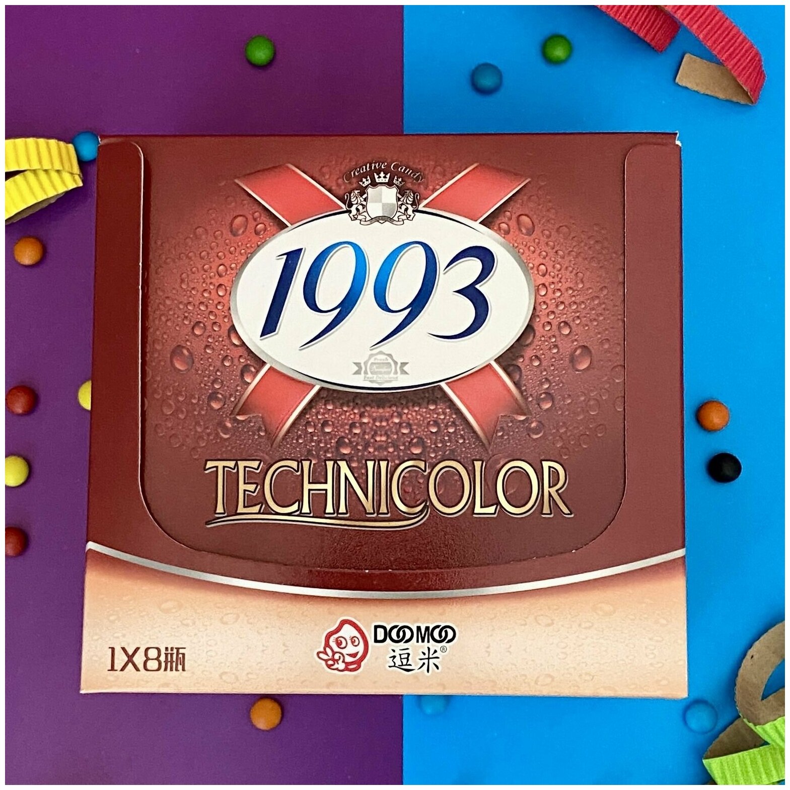 Шоколадное драже в бутылочке со вкусом шоколада TECHNICOLOR 8 бутылочек по 75 грамм - фотография № 5