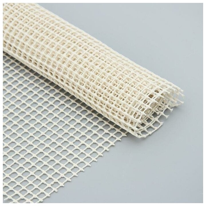 фото Подложка под ковёр противоскользящая Доляна, 45×120 см, цвет белый