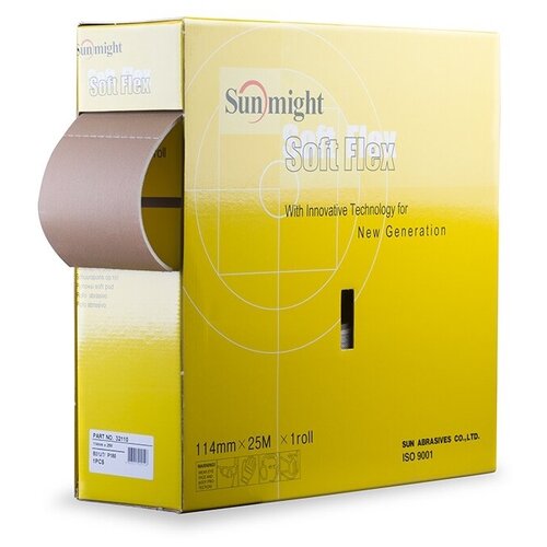 Шлиф. бумага Sunmight GOLD B312T Soft Flex перфорир. рулон 114мм х 25м, 200 шт, P320