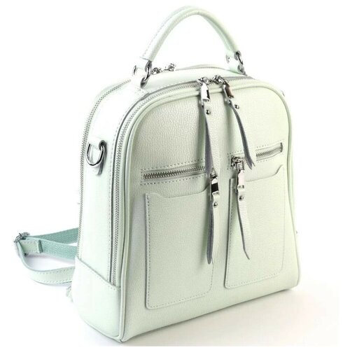 фото Женский кожаный рюкзак 88001-с грин (122467) fuzi house
