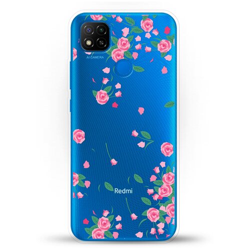 фото Силиконовый чехол розочки на xiaomi redmi 9c andy & paul