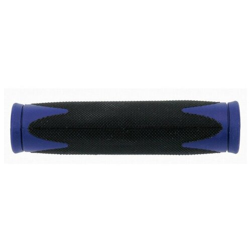 Грипсы VELO на руль резина 2-х компонент. 130 мм черно-синие ручки 5 410361 на руль резиновые 2 х компонентные 130мм черно красные на блистере velo