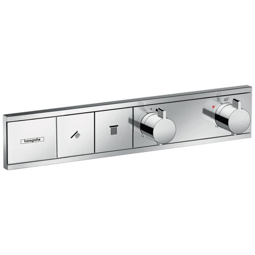 Термостат для ванны Hansgrohe RainSelect на 2 потребителя 15380000 термостат для ванны hansgrohe rainselect на 2 потребителя 15380670