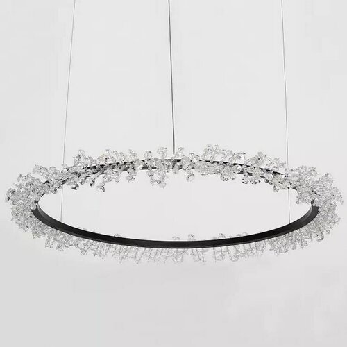 Люстра Halo Crystal Pendant Lamp черный D80