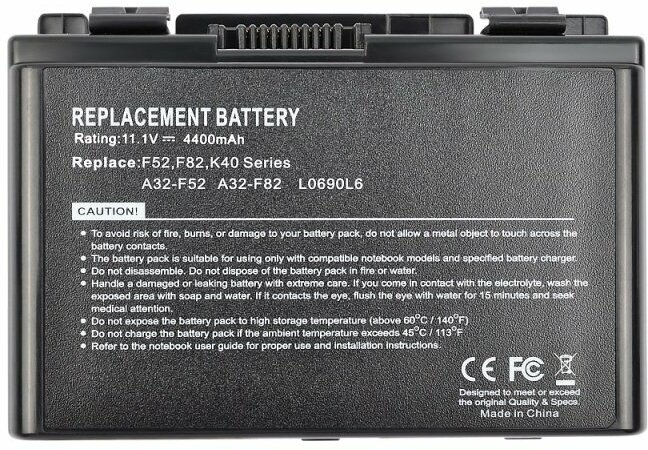 Аккумуляторная батарея для ноутбука ASUS K51 11.1V (4400mAh)