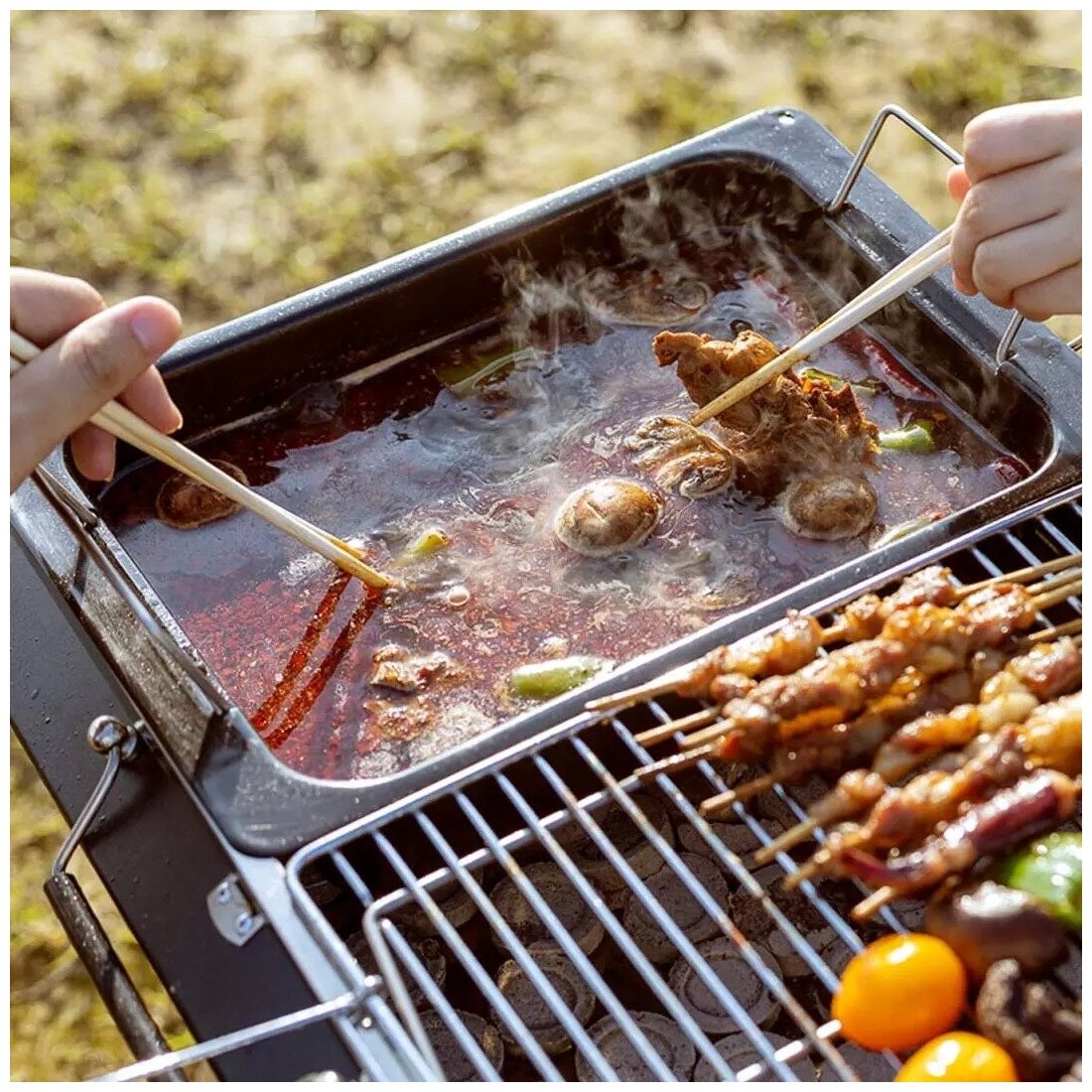 Портативный гриль-мангал для барбекю Xiaomi Chao Portable Barbecue Grill Multifunctional (YC-SKL02)