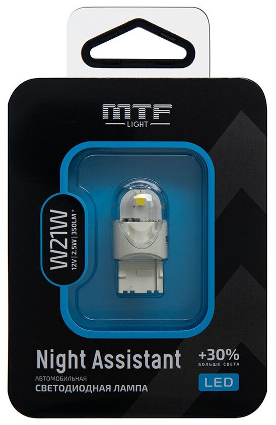 Автомобильная светодиодная лампа MTF light Night Assistant LED W21W (7440) White (белая) ( 1 лампа)