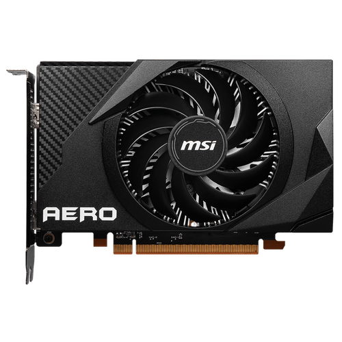 Видеокарта MSI RADEON RX 6400, RX 6400 AERO ITX 4G, 4Gb DDR6, 64bit, HDMI/DP, 1xFan, RTL