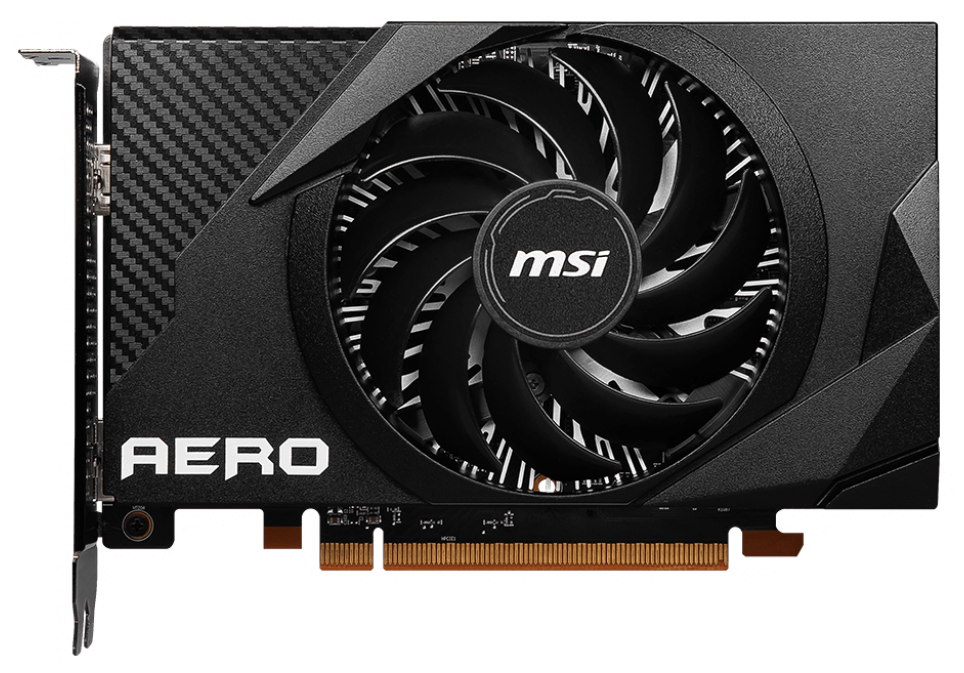 Видеокарта MSI RX6400 AERO ITX 4GB GDDR6 64-bit HDMI DP RTL