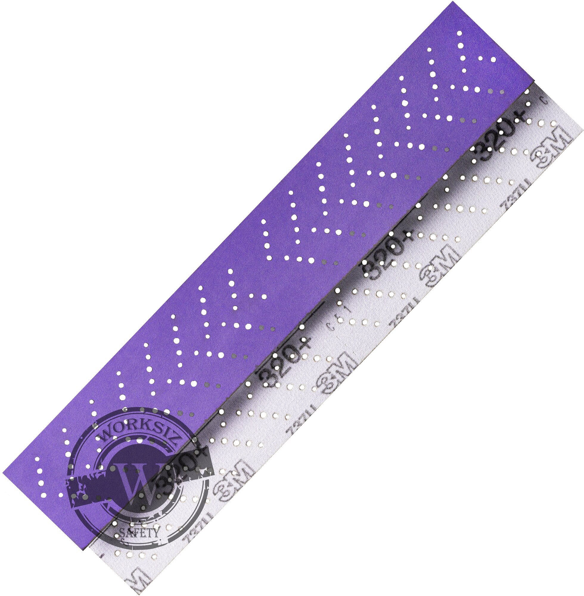 Абразивная шлифовальная полоска/лист (наждачка) 3M™ Hookit Purple+ Cubitron II P320+ 70 x 396 (70 x 198 x 2 ) | 51418 737U