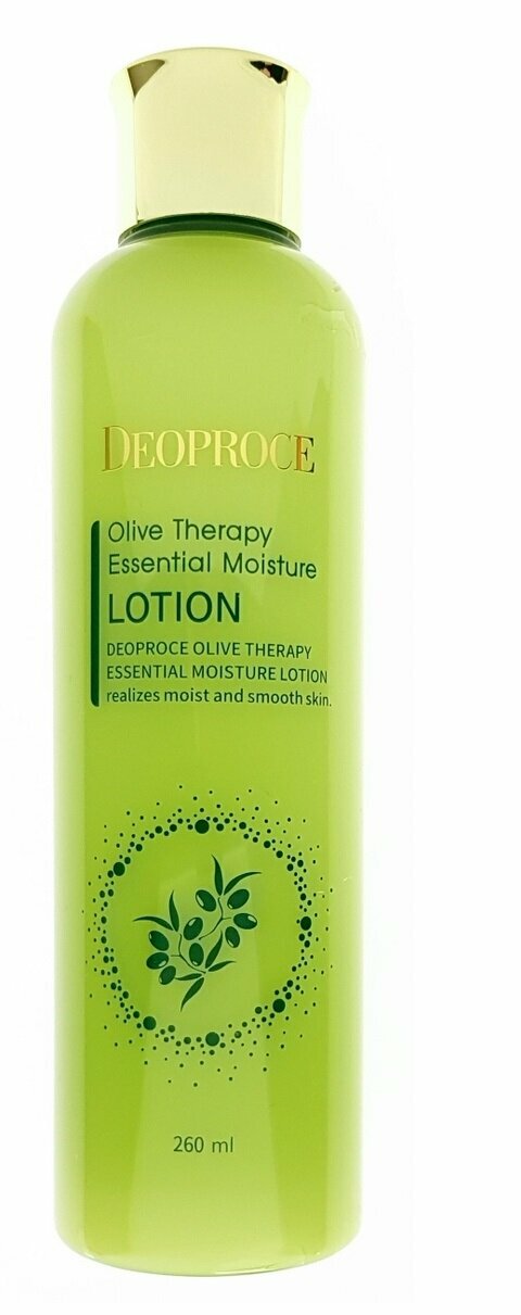 Интенсивно увлажняющий лосьон с экстрактом оливы Deoproce Olive Therapy Essential Moisture Lotion, 260 мл