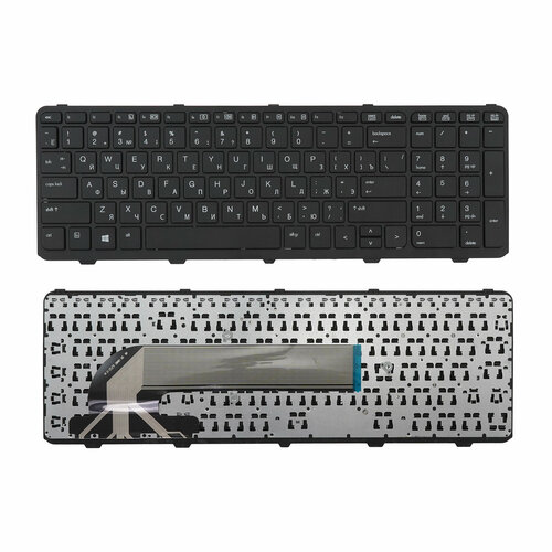 Клавиатура для ноутбука HP 450 G1, 455 G1, 470 G1 черная с рамкой клавиатура для ноутбука hp nsk cqasv