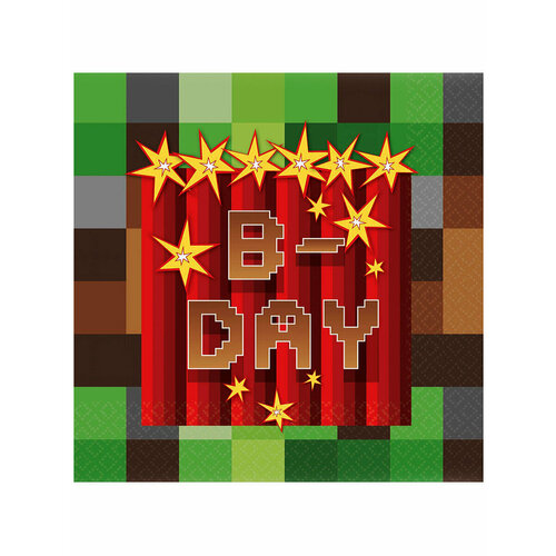 Салфетки бумажные Minecraft, Динамиты, 25 см