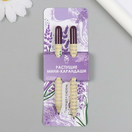 Растущие подарочные карандаши mini Лаванда Сирень набор 2 шт 538₽