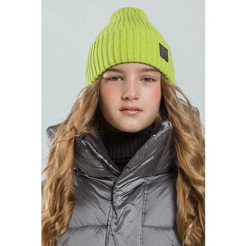 фото Шапка бини artel, размер 54, зеленый