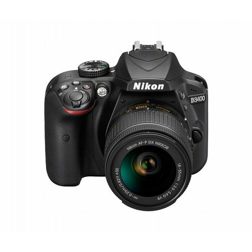 Фотоаппарат Nikon D3400 Kit 18-55mm f/3.5-5.6 VR AF-P, черный