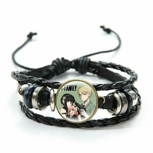 фото Плетеный браслет, экокожа anime & comics