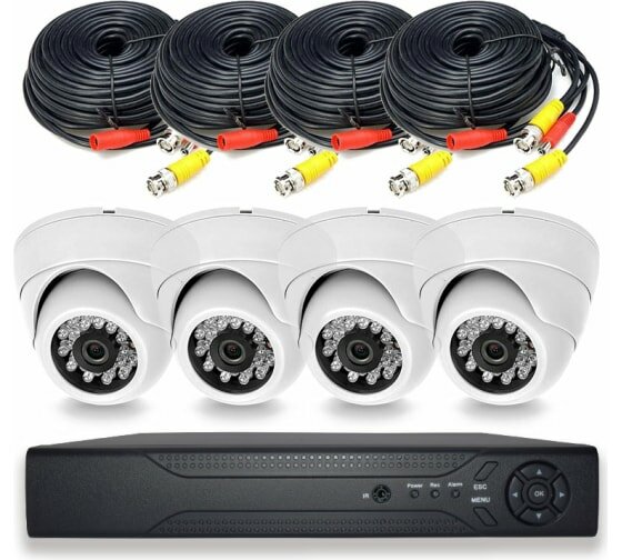 Комплект видеонаблюдения из 4 внутренних камер FULLHD