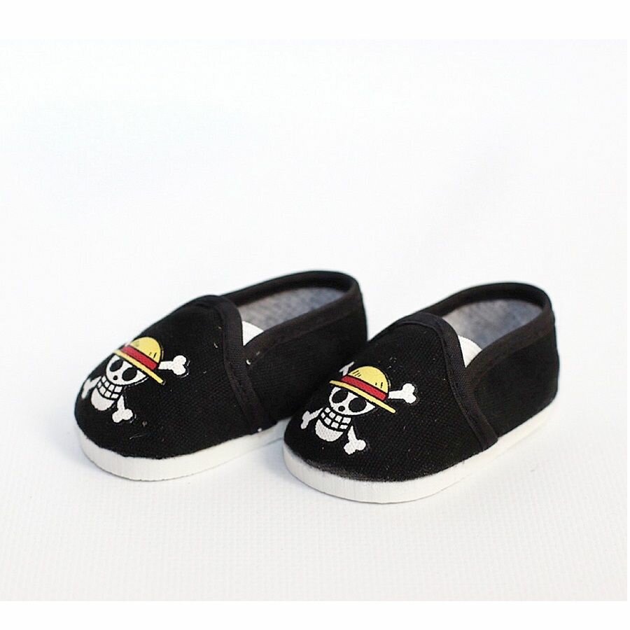 Обувь для кукол, Туфли "Пираты" 7 см для кукол 42-50 см, черные