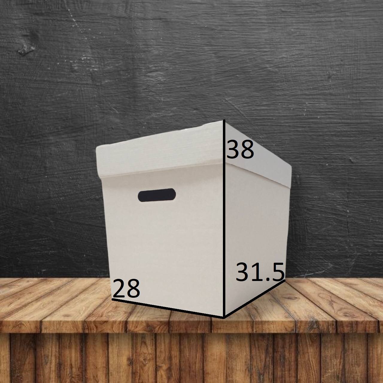 Коробка для хранения вещей, 38 х 28 х 31.5 см, 4 шт, белый ящик для хранения с крышкой. - фотография № 2