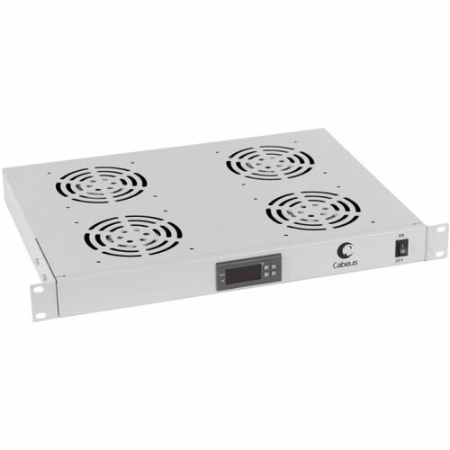 Модуль вентиляторный Cabeus JG03t 4 вентилятора с цифровым термодатчиком серый 20265₽