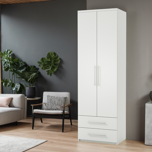 Шкаф с полками и ящиками Мелодия МПЯ-21 60х45х220 белый