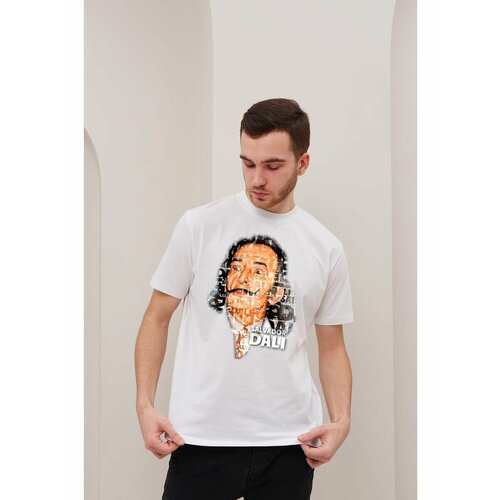 Футболка размер S, белый, зеленый, синий