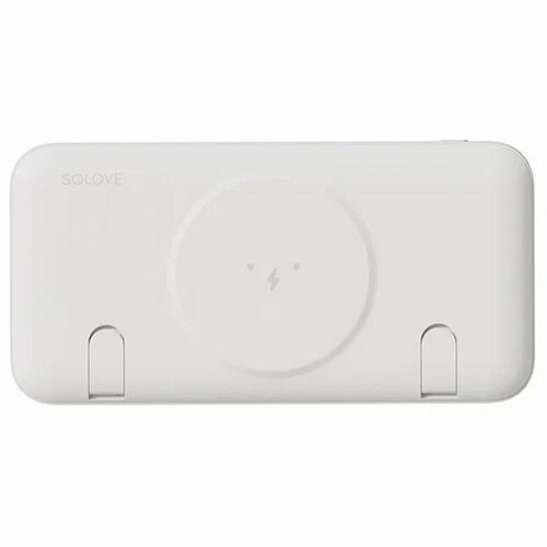 Внешний аккумулятор Solove W10 10000 мАч 3 А MagSafe быстрая зарядка белый 493100₽