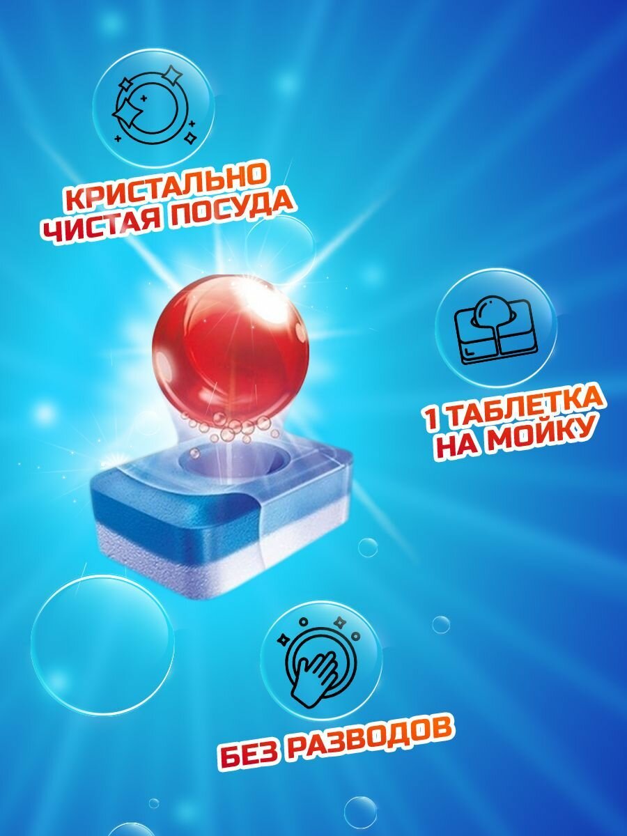 Таблетки для посудомоечной машины Finish Power Essential XXXL, 100 шт, с ароматом лимона без резкого запаха, бесфосфатные капсулы, моющее средство для чистки и мытья посуды в ПММ, Польша — фото 1