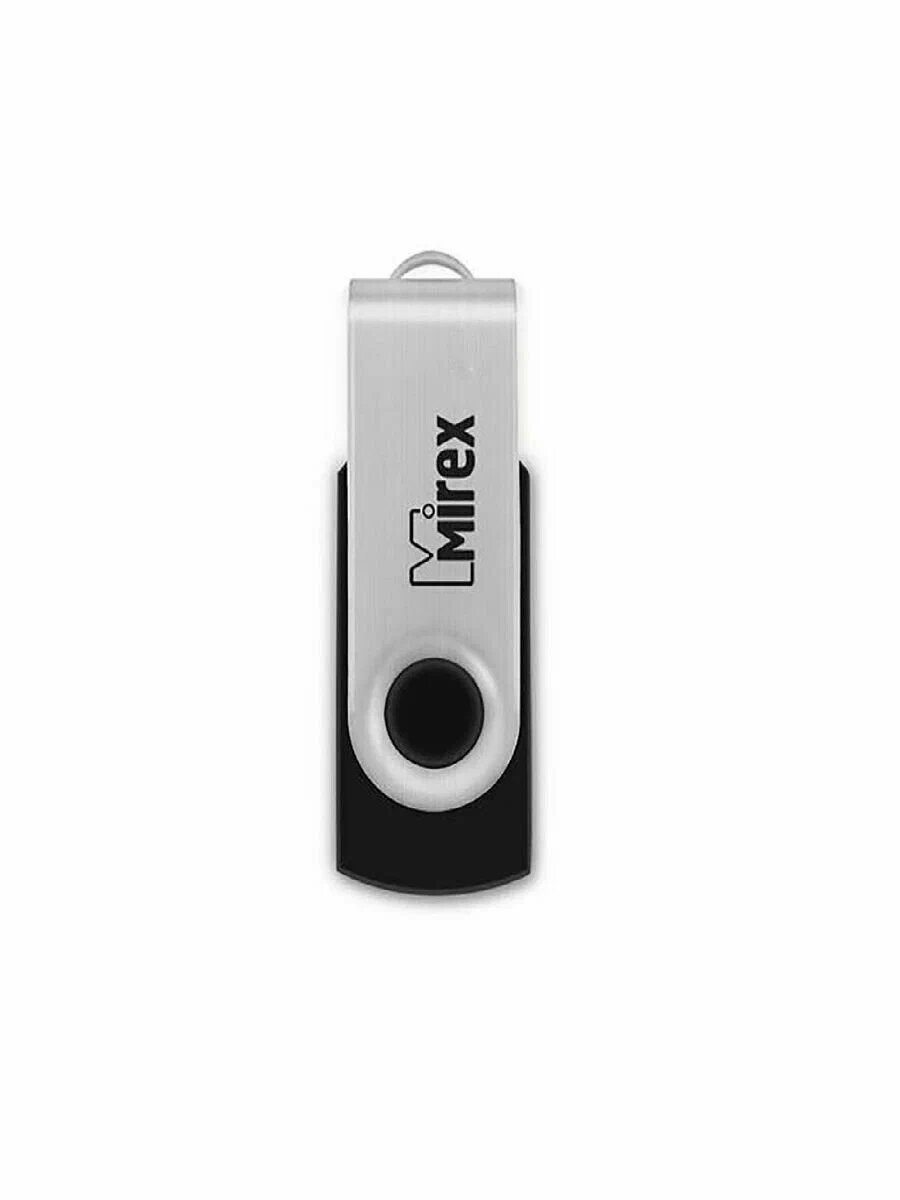 Флеш накопитель 64GB Mirex Swivel, USB 2.0, Черный