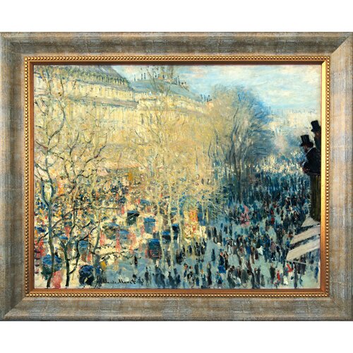 Репродукция картины К О Моне Бульвар Капуцинок в Париже 70х55 10500₽