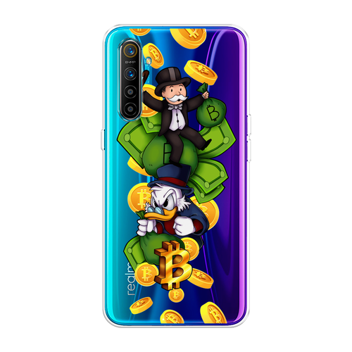 Силиконовый чехол на Realme XT / Реалми XT Scrooge McDuck and Monopoly, прозрачный силиконовый чехол scrooge mcduck and monopoly на realme c15 реалми с15