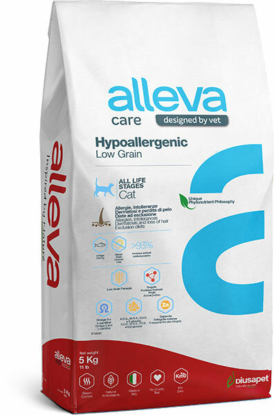 Alleva Care Cat Hypoallergenic Low Grain Корм для кошек для лечения аллергии на основе Рыбы, 5 кг