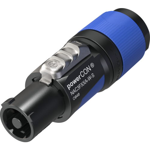 Neutrik NAC3FXXA-W-S кабельный разъем PowerCon, штекер, входной (синий) разъем powercon g в корпус пластик 25 30мм синий