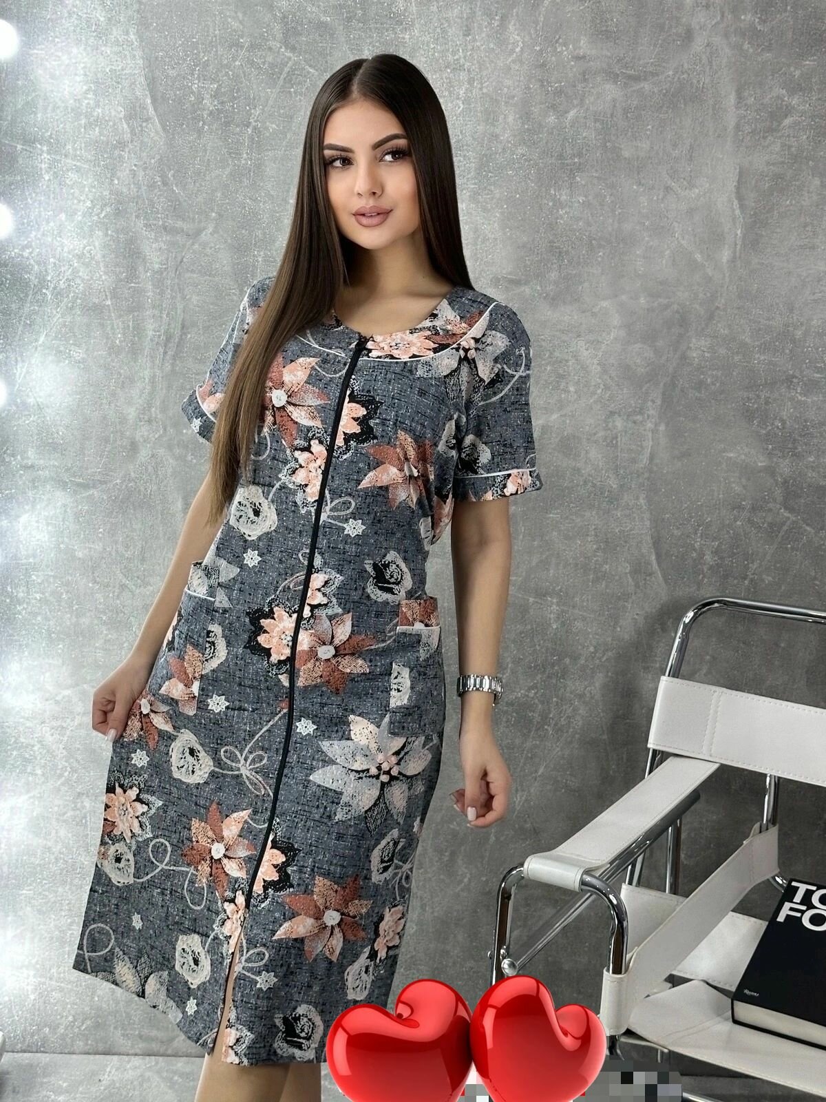 фото Домашний халат из 100% хлопка