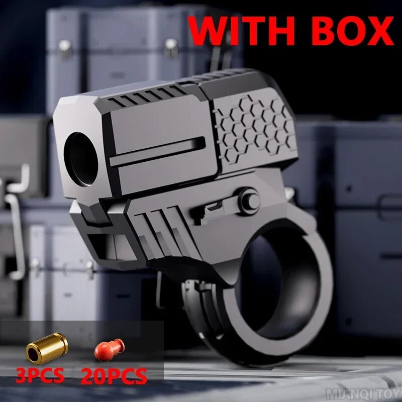 Спиннер кольцо-пистолет MIANQI TOY, Black-with box